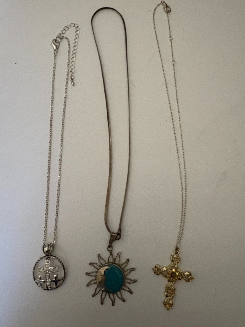 Lot of 3 Charm Necklaces w/pendant